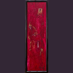 Gerd Mario Grill, Kermit sieht den Schwanz, 70cm x 20cm, Acryl auf Holz